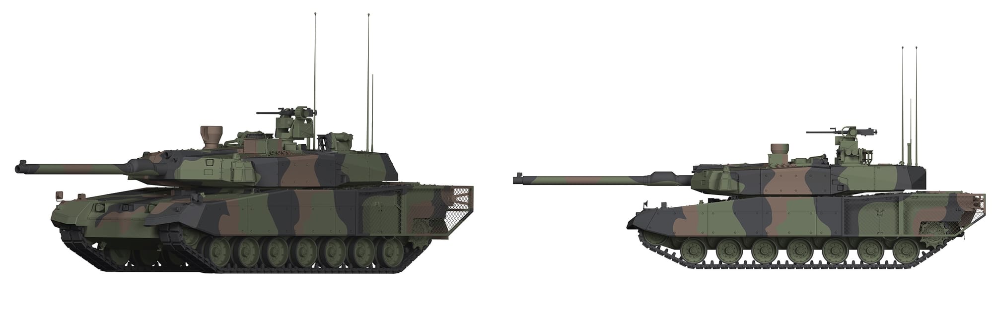 Model of a K2 Black Panther Main Battle Tank
